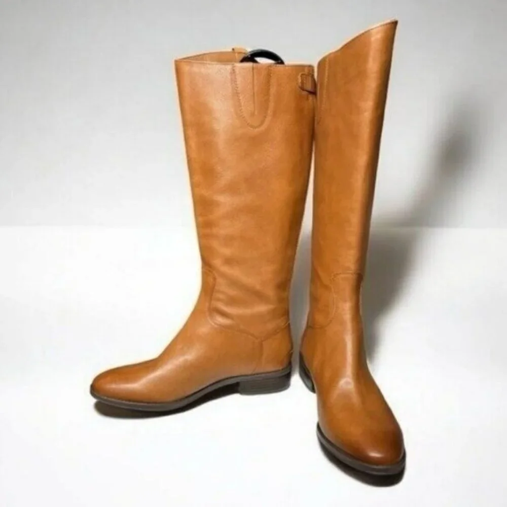 🌻NEW NWOT Sam Edelman Penny Equestrian Leather Riding Boots Girls 3 / Women 5